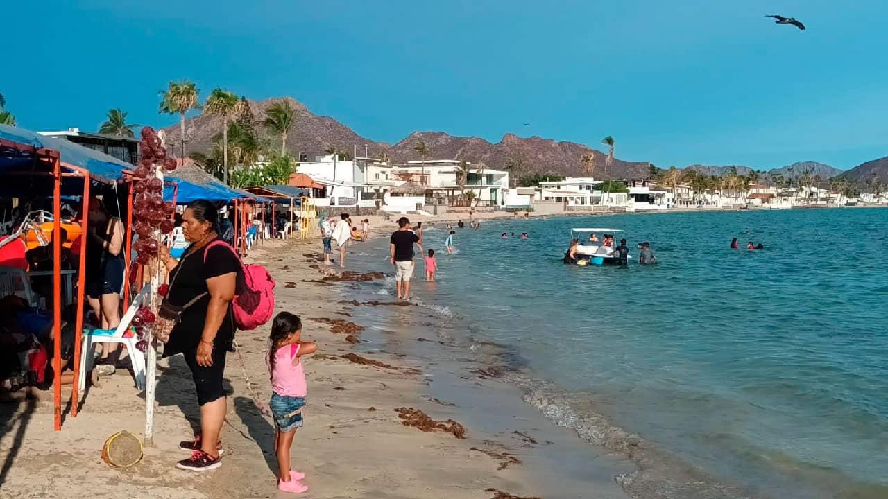 Comerciantes registran bajas ventas en playas de Guaymas