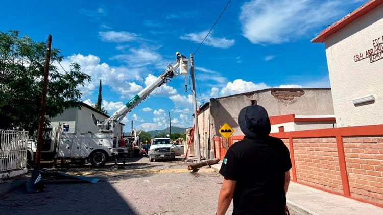 Evalúan autoridades estatales daños por tormenta en Arizpe