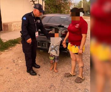 Regresan a casa a niño de 4 años extraviado en San Pedro El Saucito