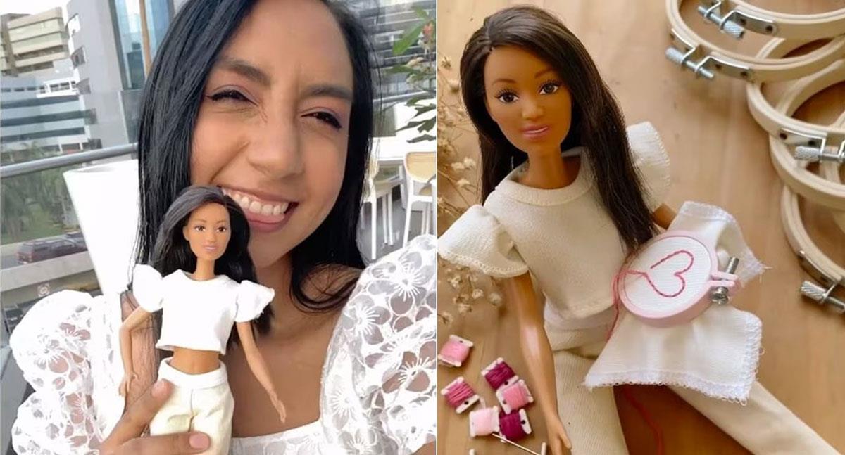 Barbie bordadora enamora las redes sociales