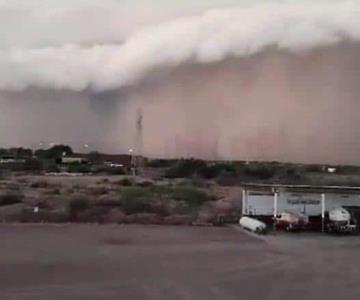 Tormenta de arena en Guaymas afectó torres de alta tensión de CFE: Durazo