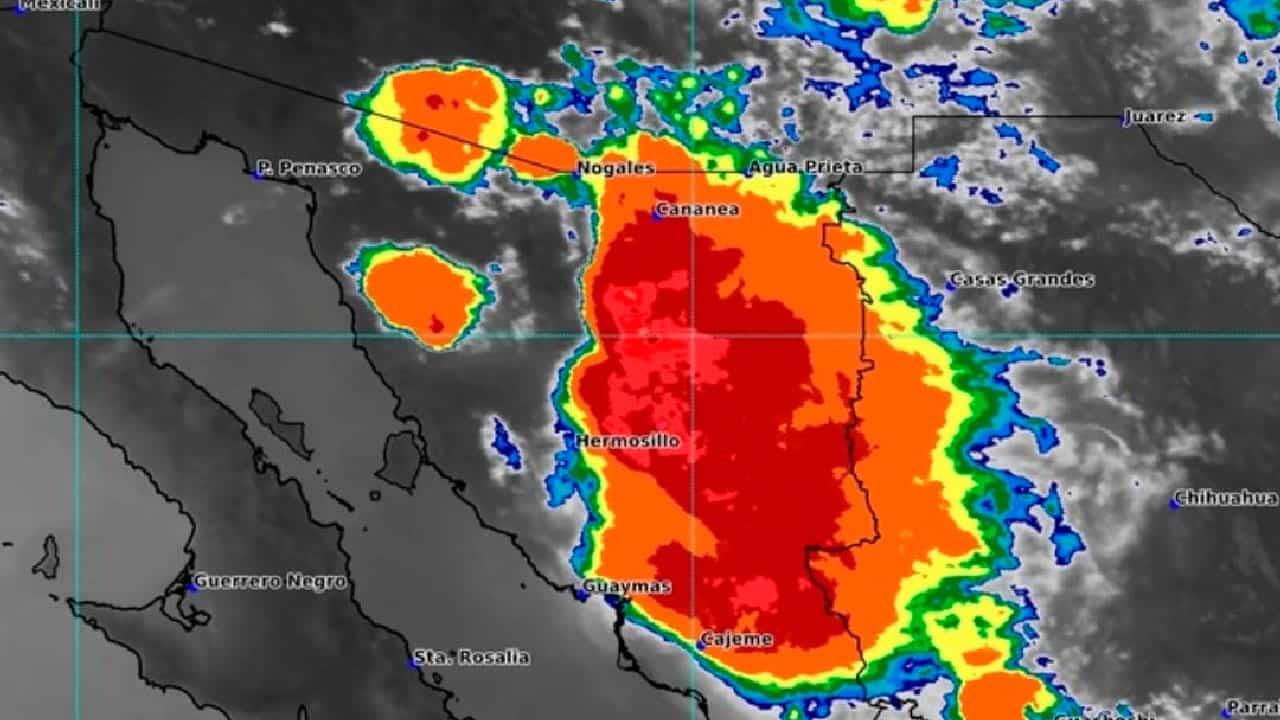 Alerta CEPC por tormentas en municipios de Sonora este sábado