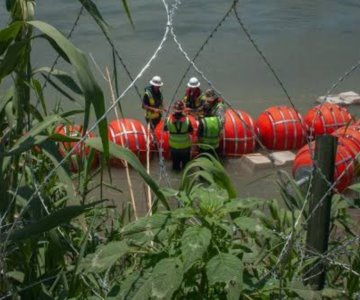 Localizan cuerpo sin vida atorado en boyas del río Bravo