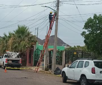 Restauración de energía eléctrica en Guaymas registra avance del 95%