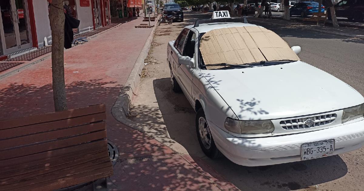 Pega periodo vacacional a taxistas de Navojoa; bajan servicios al 50%