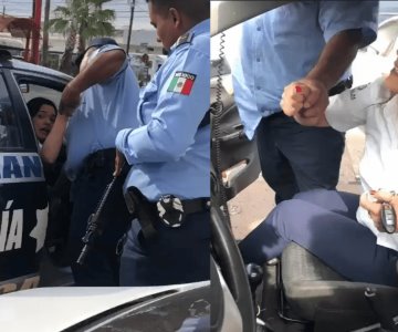 Escandaliza violento arresto de una mujer por infracción de tránsito