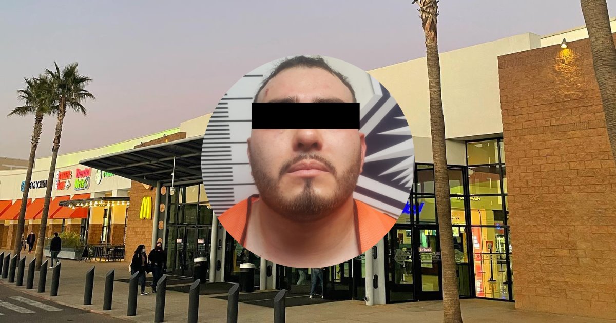 Detienen a un hombre armado al interior de un centro comercial