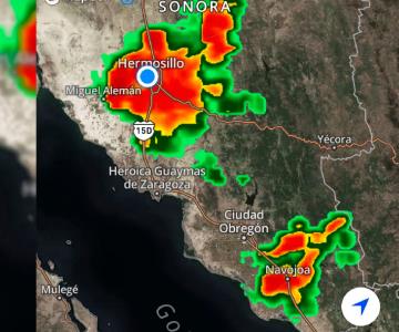 Pronostica Protección Civil lluvias en Hermosillo y Navojoa esta noche