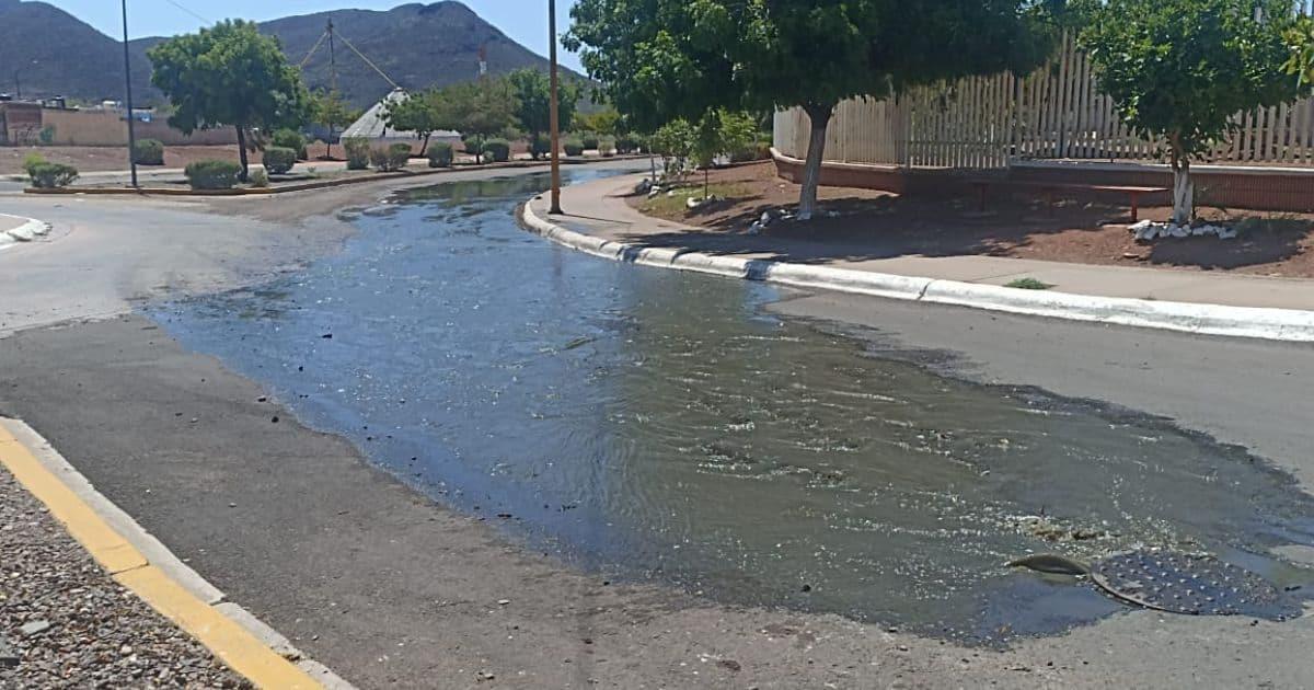 Derrames de aguas negras afectan salud de alumnos en escuelas de Guaymas