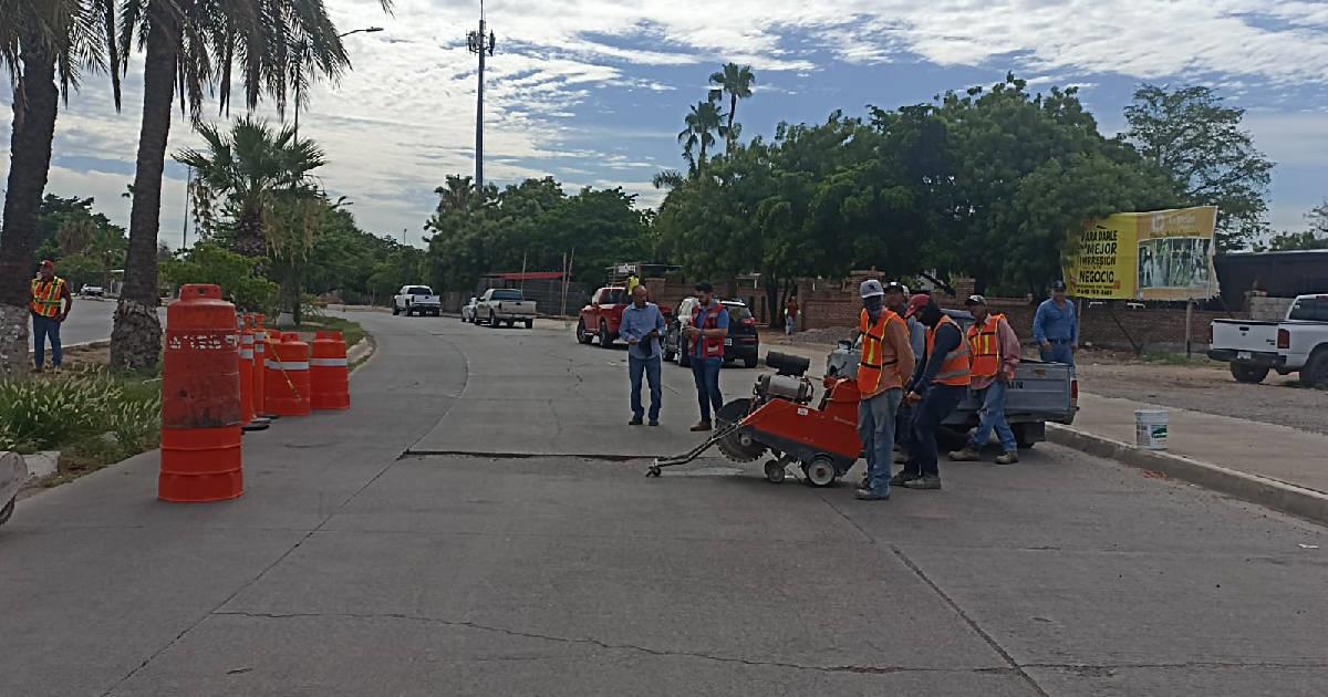 Inician la rehabilitación del bulevar Centenario en Navojoa