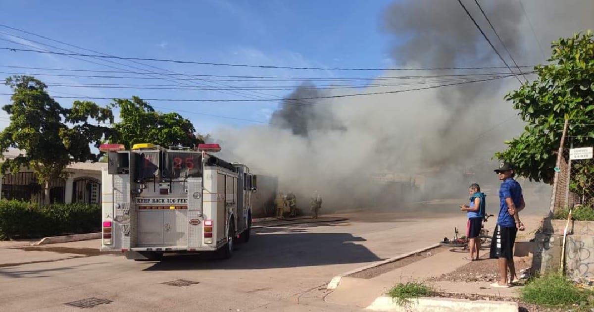 Incendios forestales ocupan el 60% de servicios de bomberos en Guaymas