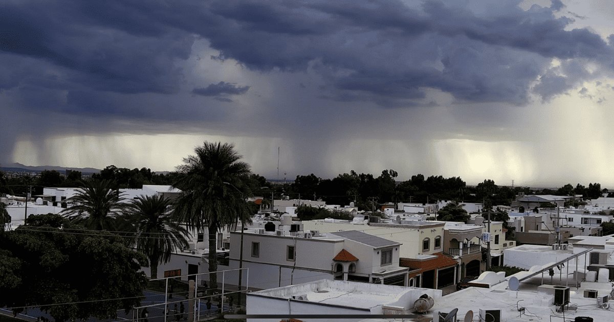 Sonora inicia semana con acumulación de agua en la sierra y granizada al norte