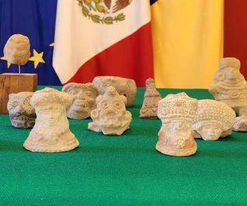Restituyen 20 piezas arqueológicas prehispánicas a México desde Bélgica