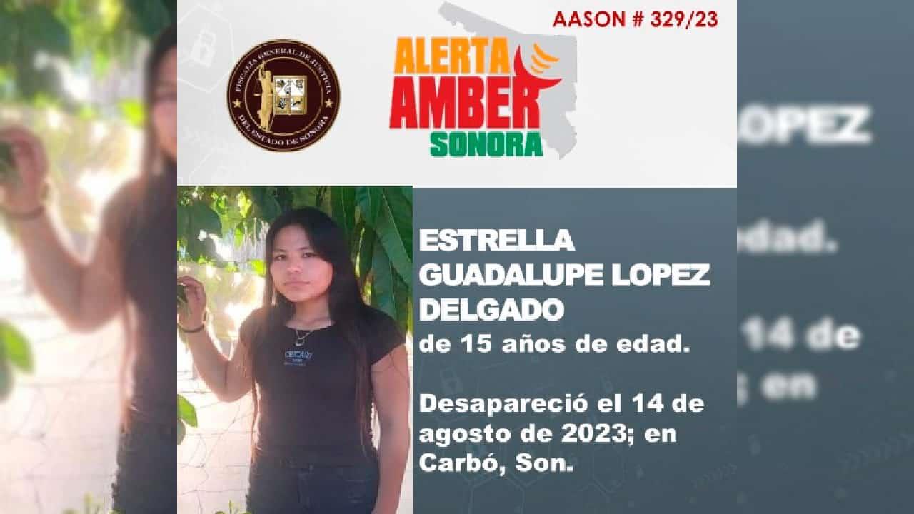 Activan Alerta AMBER por desaparición de Estrella Guadalupe en Carbó