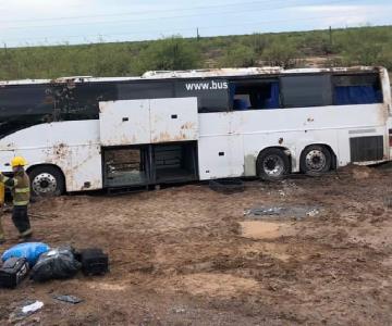 Salida de camino de autobús dejó 7 lesionados en Empalme-Cajeme