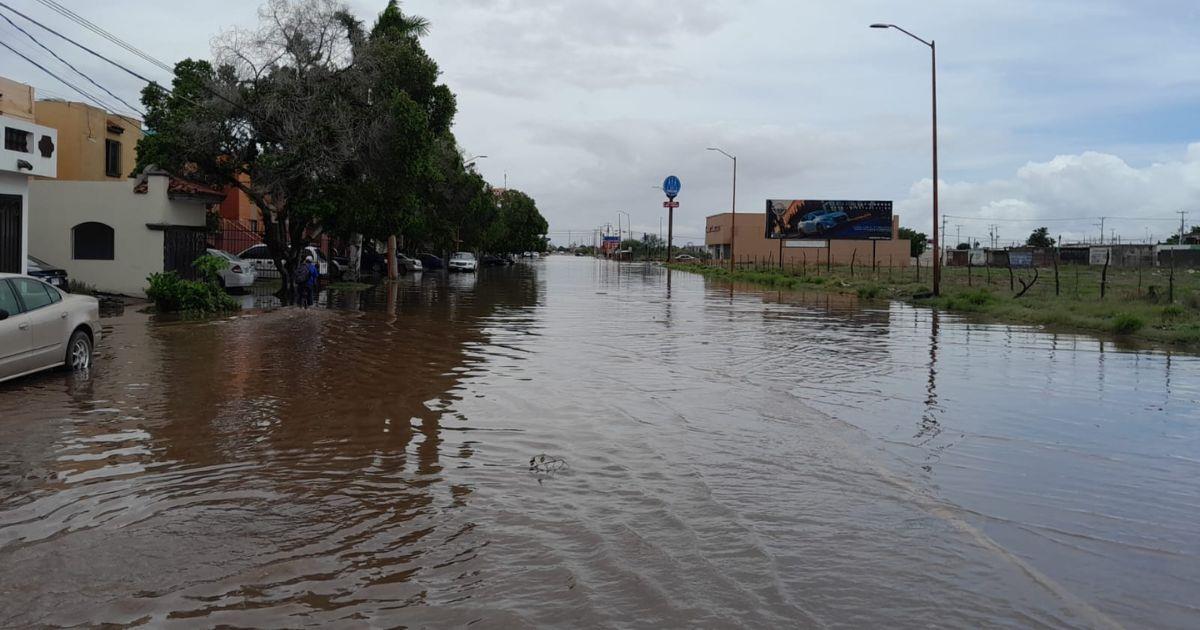 Huracán Hilary deja fuertes lluvias en Cajeme