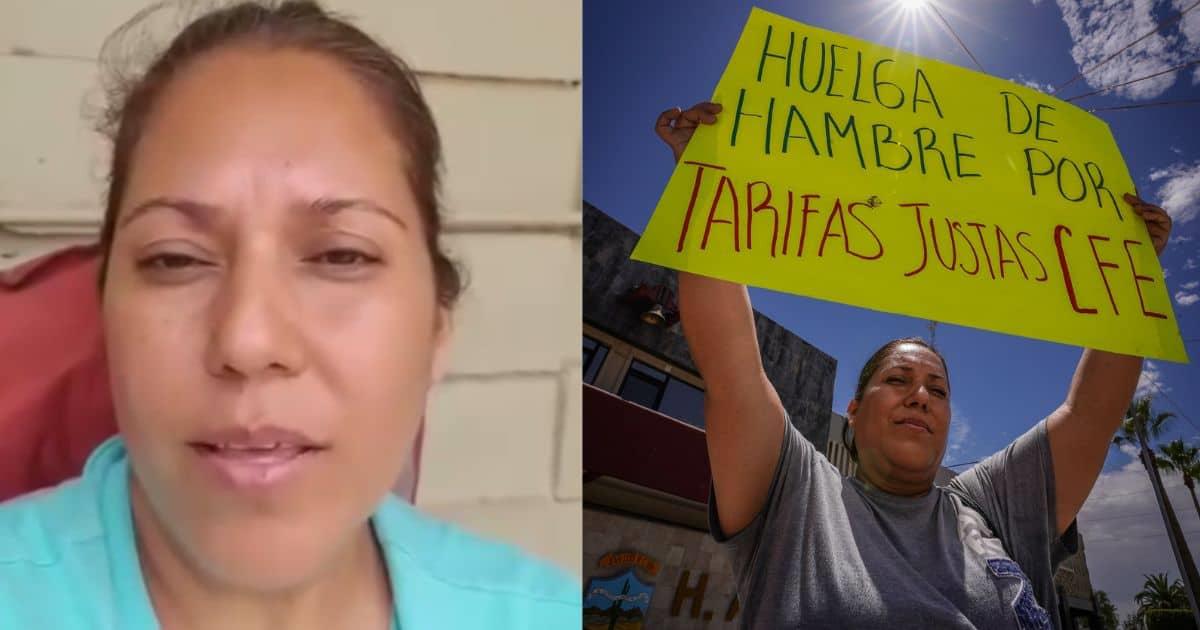 Marisela lleva 13 días en huelga de hambre contra la CFE