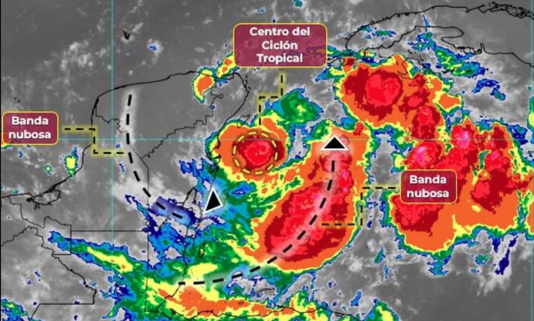 Tormenta tropical Idalia se formará en la Península de Yucatán