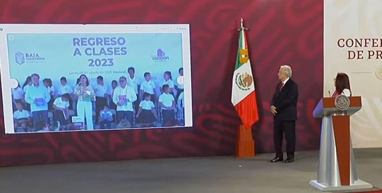 López Obrador inaugura ciclo escolar 2023-2024