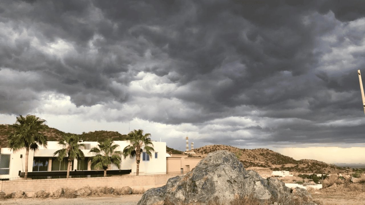 Tormenta se desplaza a la zona rural de Hermosillo; dejará vientos