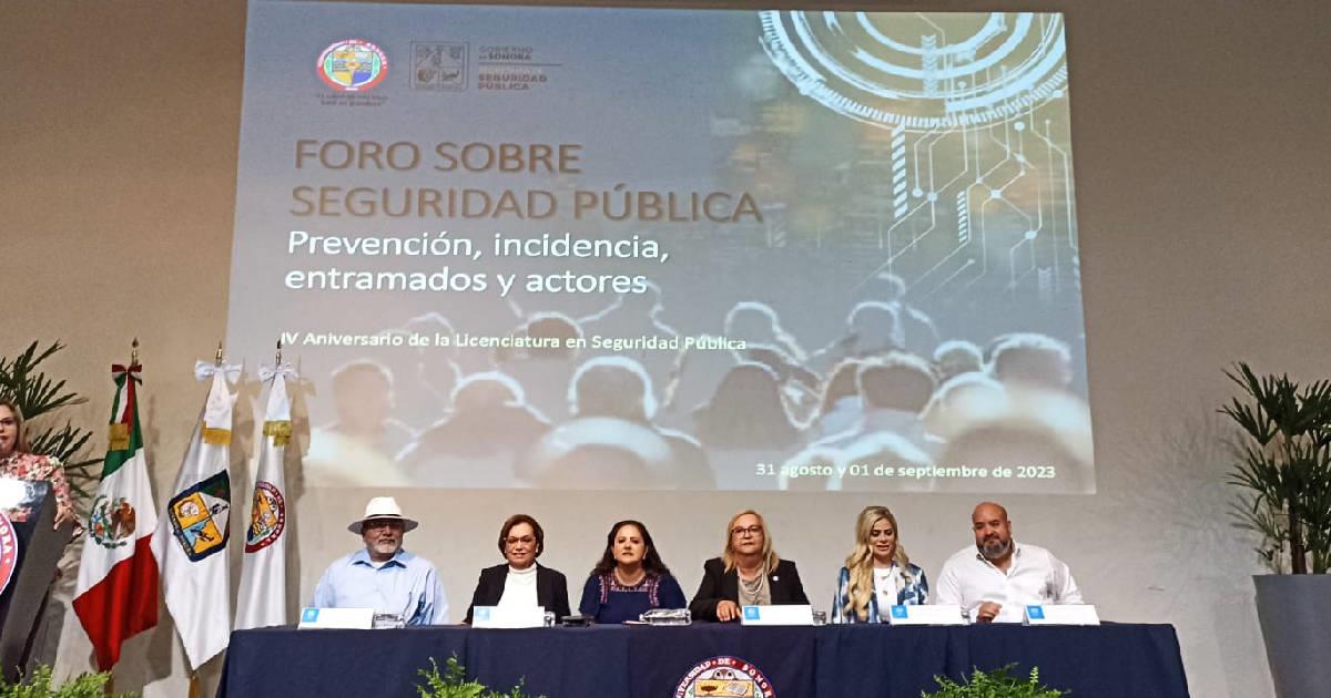 Realizan foro sobre Seguridad Pública en la Universidad de Sonora