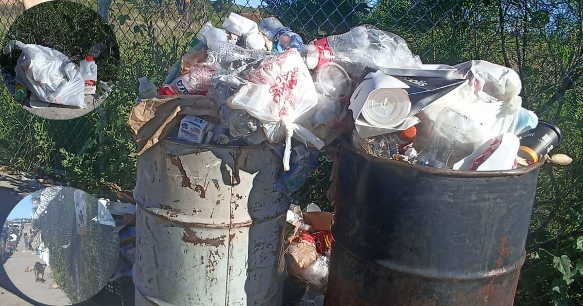 Solicitan retirar la basura por fuera de instalaciones del IMSS Nogales