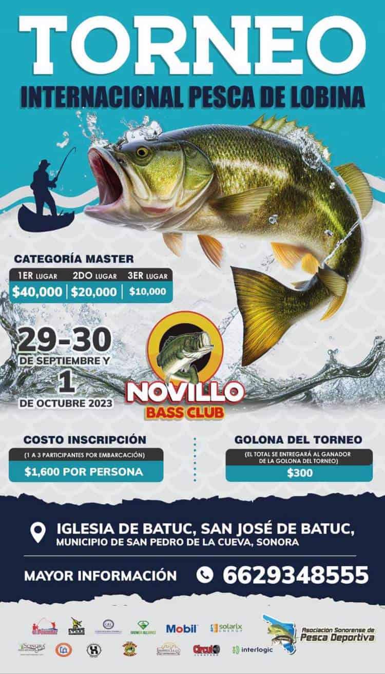 Invitan a Torneo Internacional de Pesca de Lobina en San Pedro de la Cueva