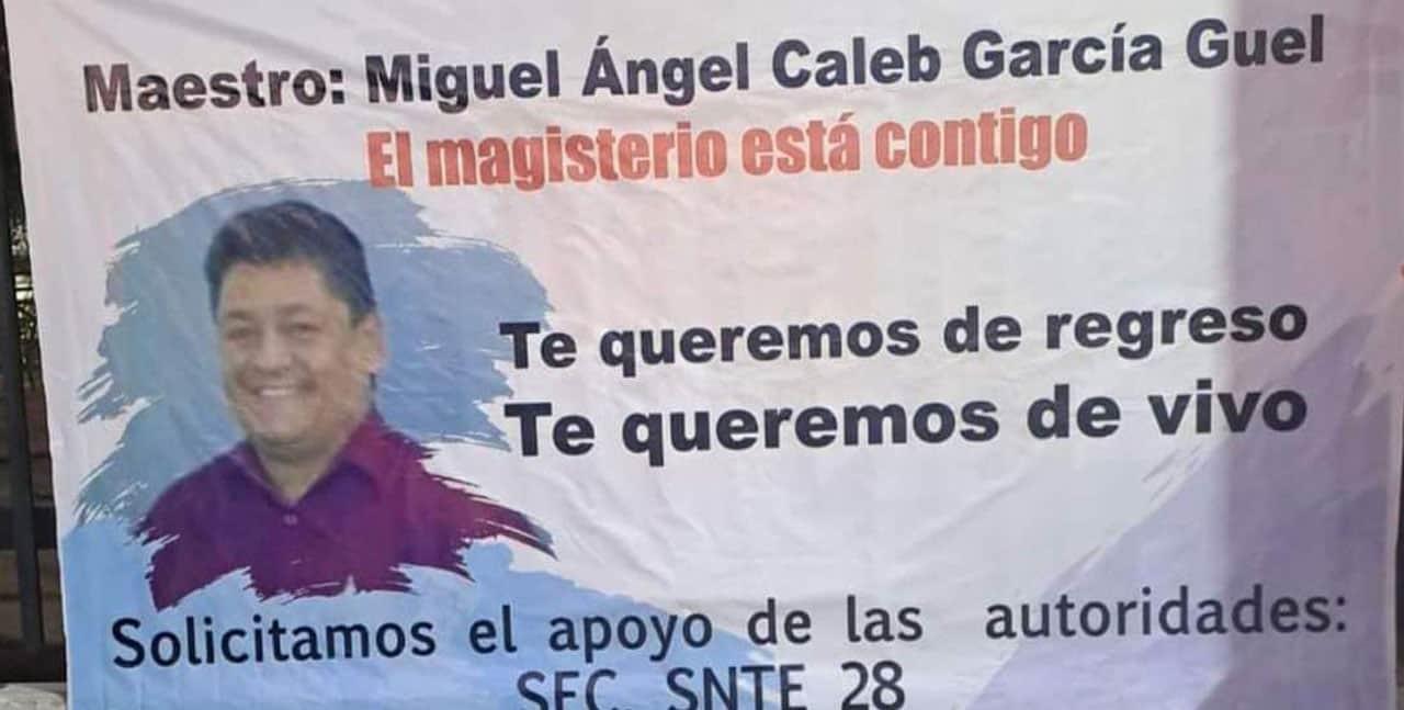 Profesor Caleb es localizado sin vida; confirman familiares