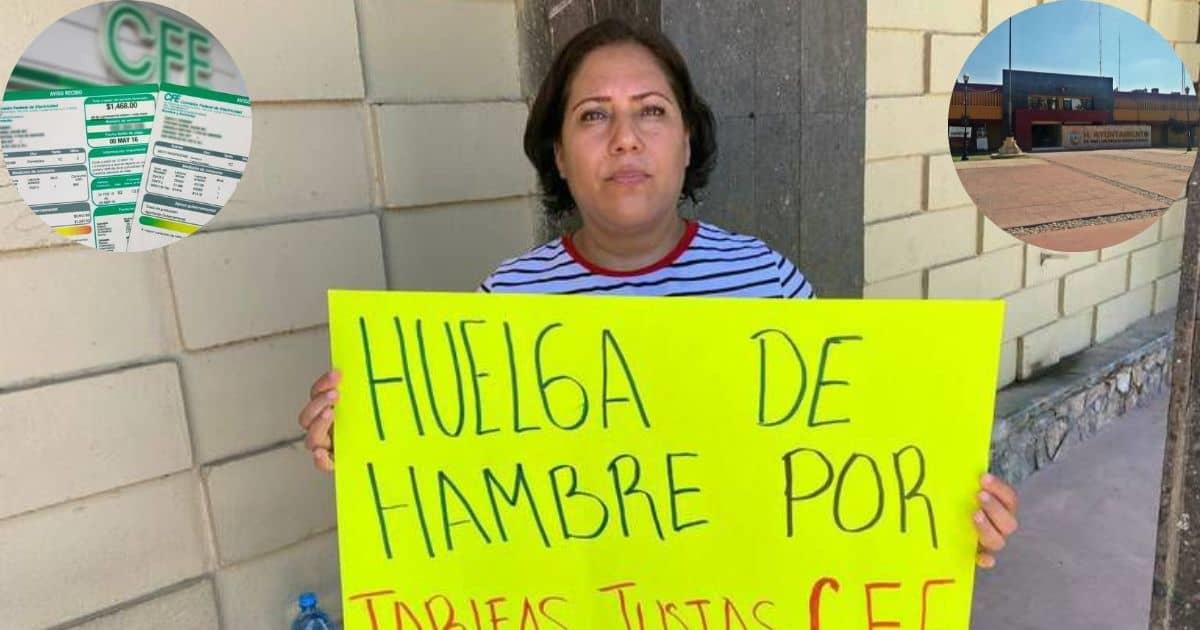 Marisela Barboza cumple un mes en huelga de hambre por tarifas de CFE