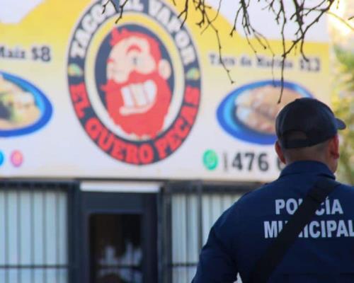 Policía Municipal resguarda negocio tras amenaza armada en Las Quintas