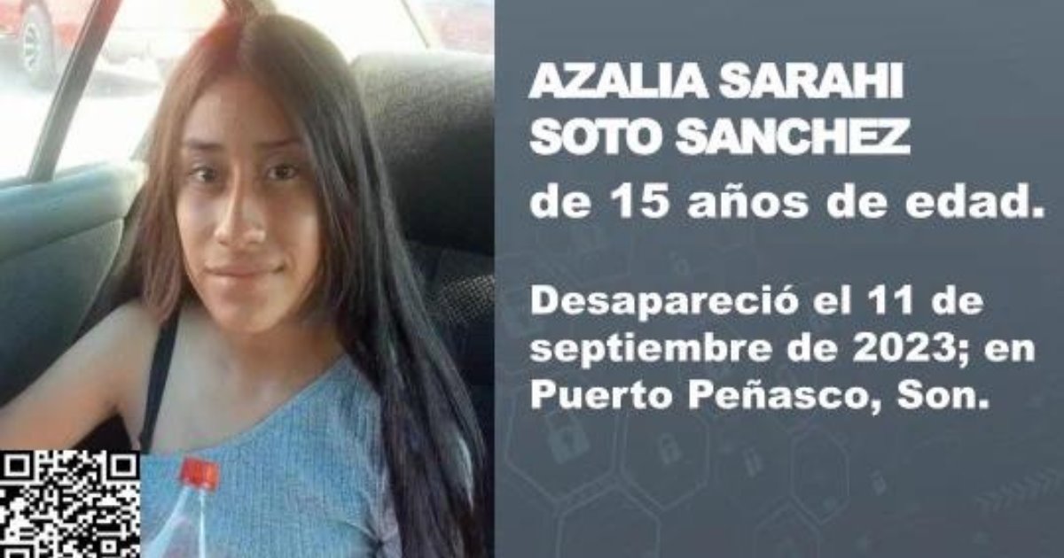 Alerta Amber en Sonora: buscan a Azalia Sarahi de Puerto Peñasco