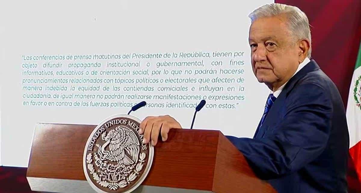 López Obrador acatará orden del INE sobre cortinillas en mañanera