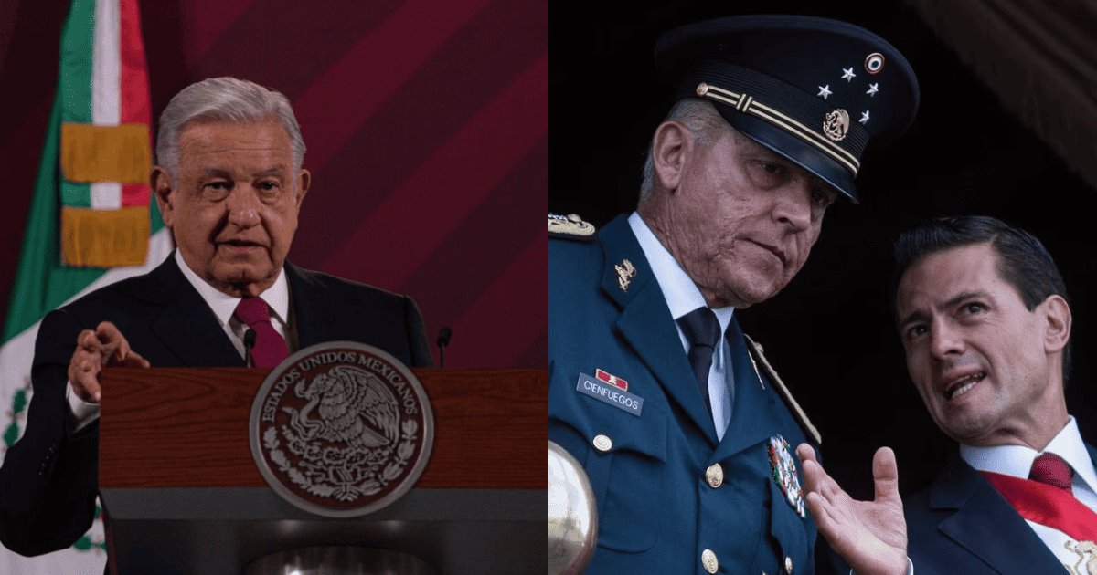AMLO defiende a Peña Nieto y Cienfuegos del caso Ayotzinapa