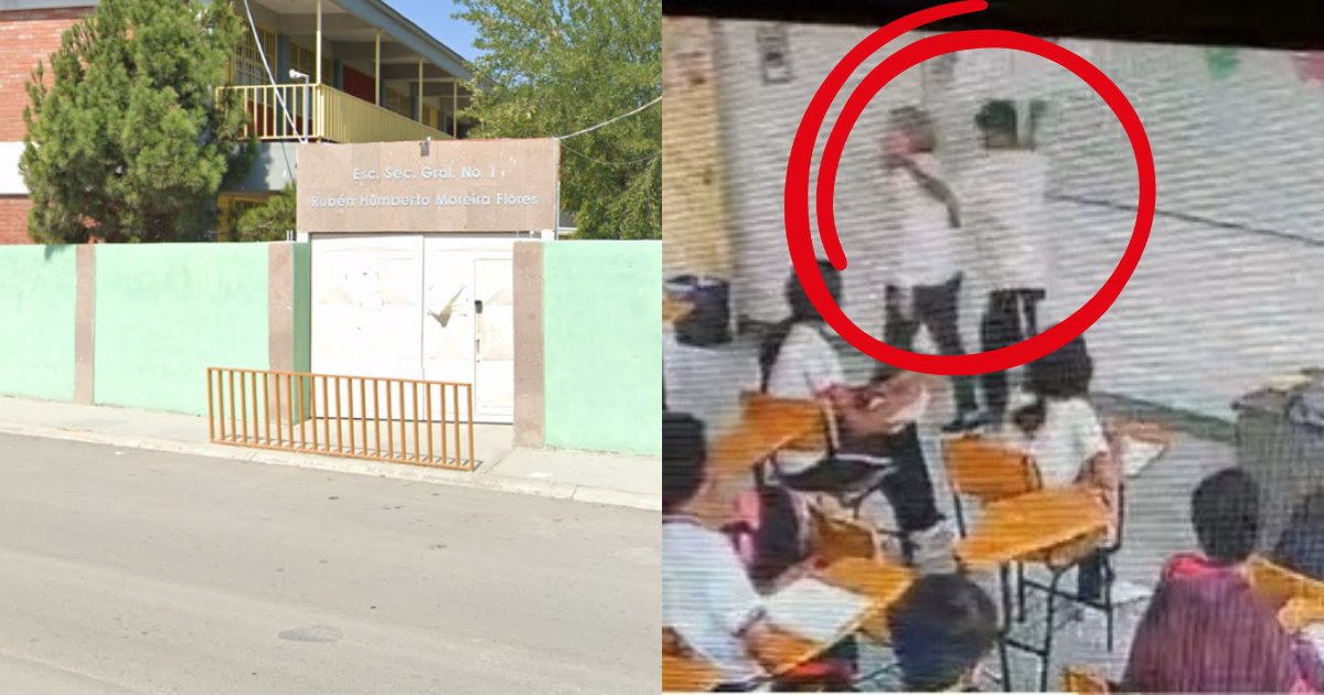 Impactan imágenes de ataque a puñaladas de alumno a su maestra en Coahuila
