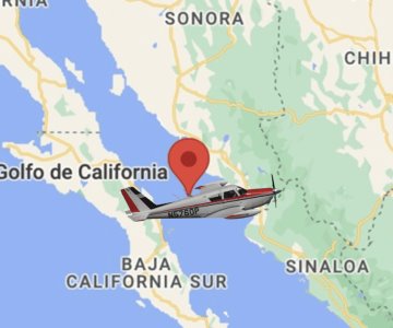 Desaparece aeronave en el Mar de Cortés; inician labores de búsqueda