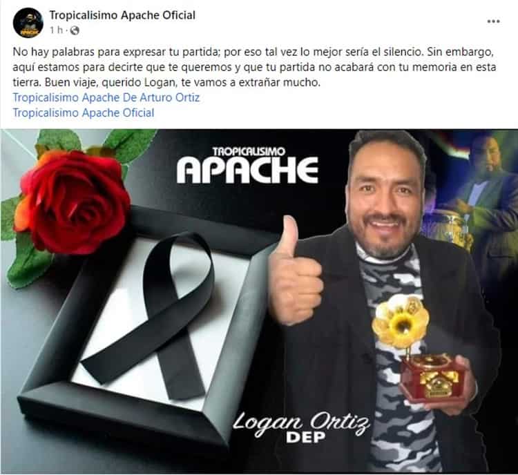 Buen viaje, querido Logan: Fallece integrante del Tropicalísimo Apache