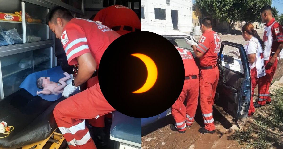 Huatabampo: joven da a luz en su carro durante el eclipse solar