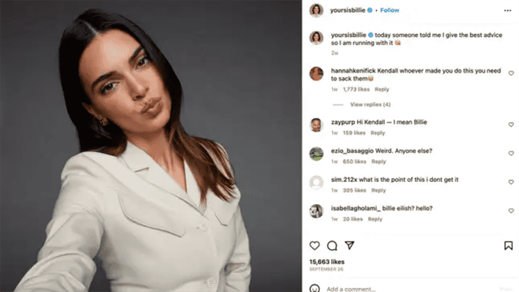 Meta lanza Billie, chatbot de IA inspirado en Kendall Jenner