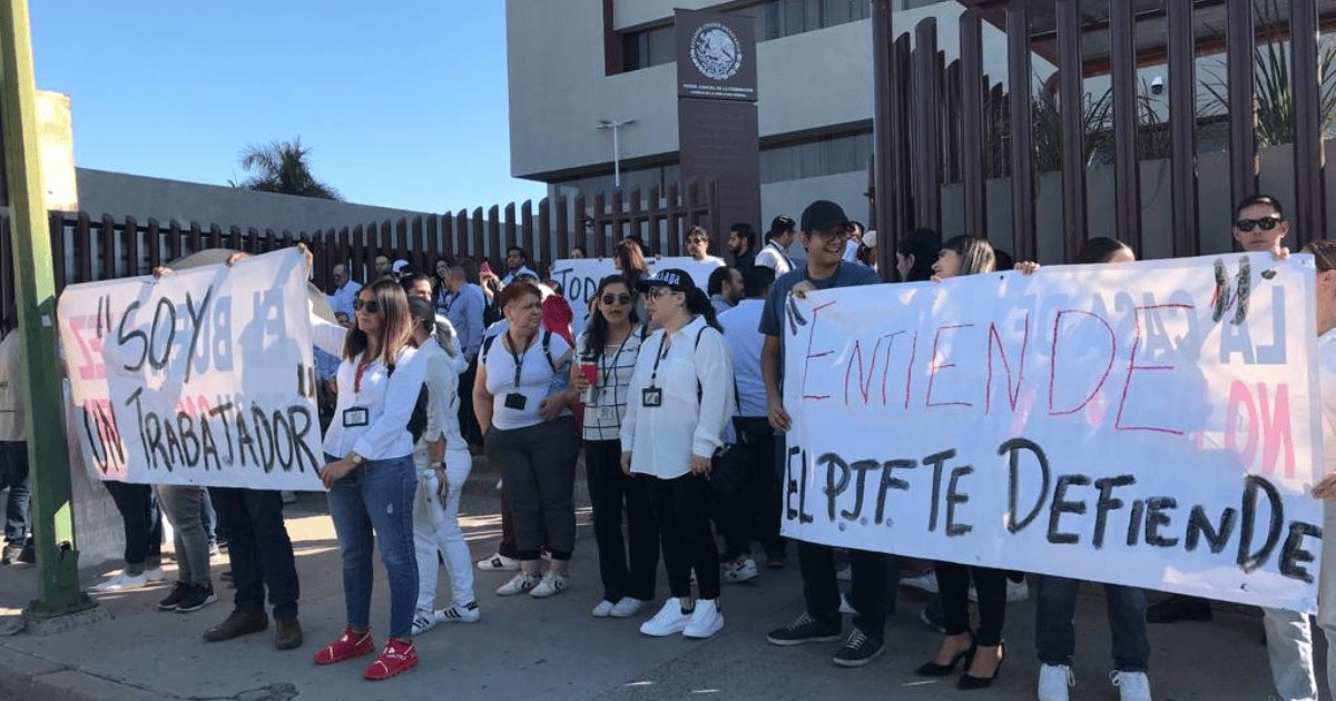 Trabajadores del Poder Judicial votan a favor del paro de labores