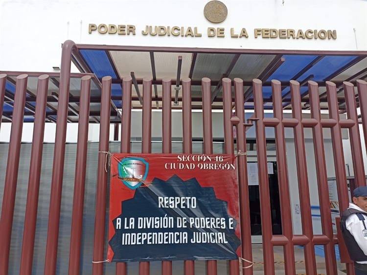 Trabajadores del Poder Judicial en Cajeme se unen al paro nacional