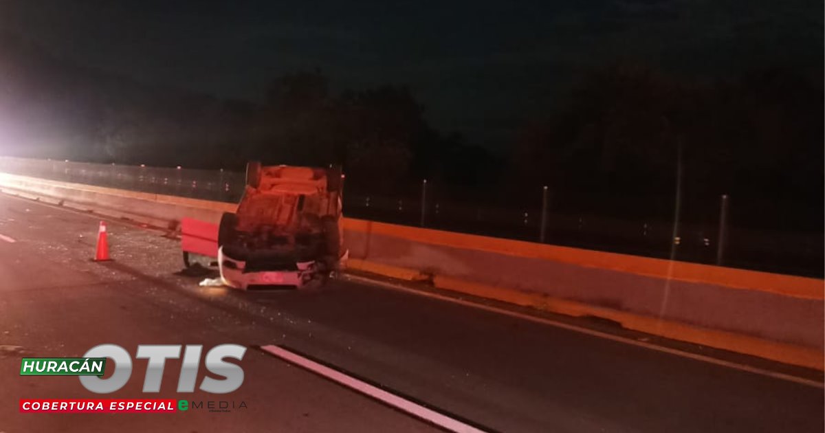 Desesperación provoca accidente en carretera Chilpancingo-Acapulco