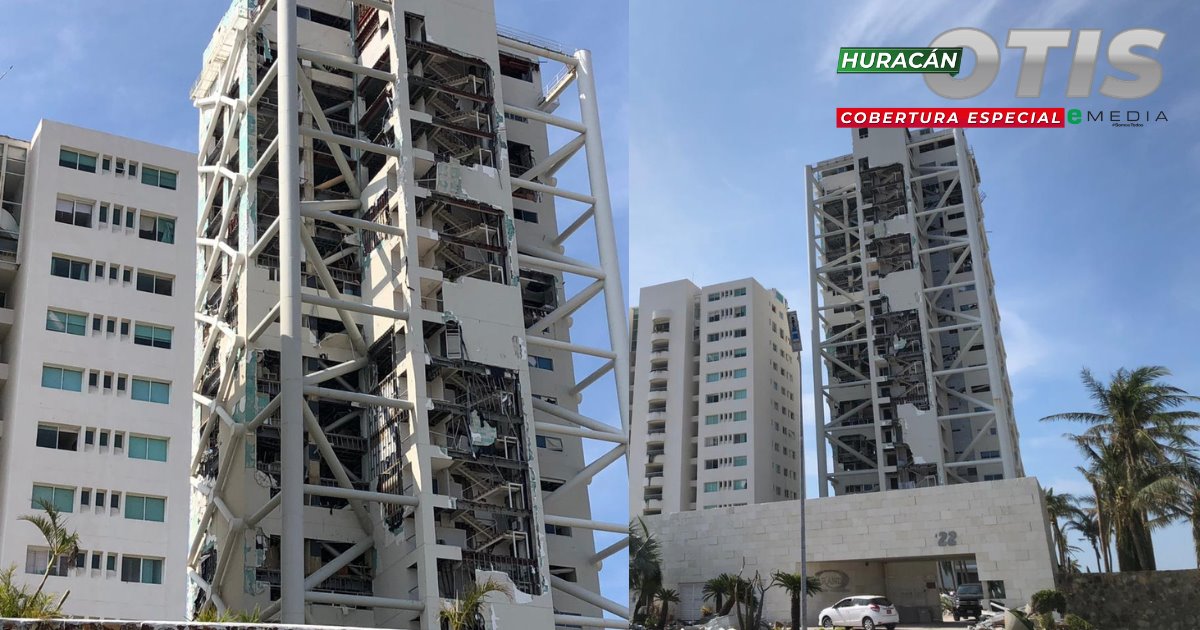 Zona hotelera de Acapulco queda en ruinas tras huracán Otis