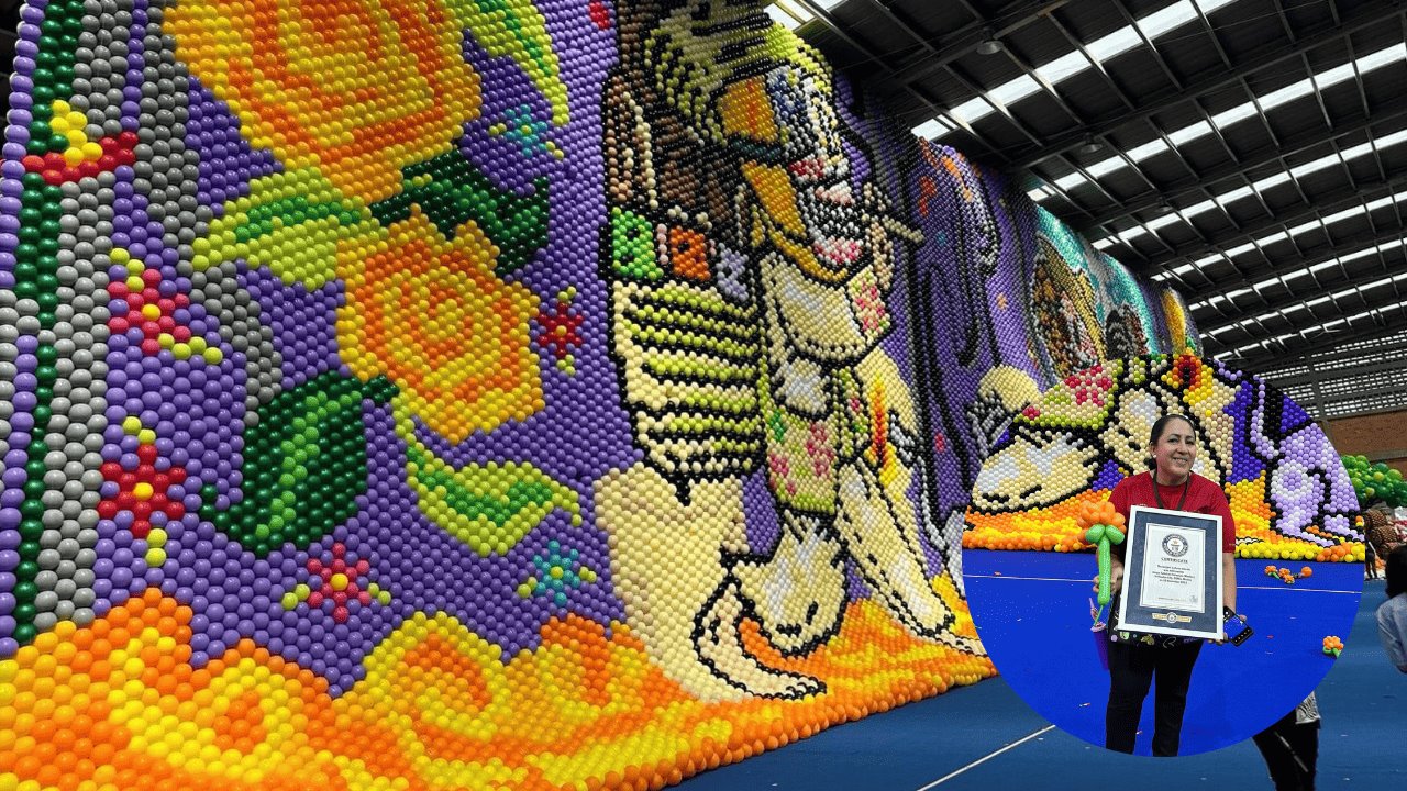 Sonorense contribuye a lograr Récord Guinness del mural de globos más grande