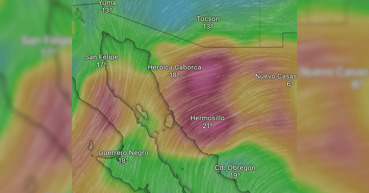 Alertan por martes ventoso en Sonora y Hermosillo