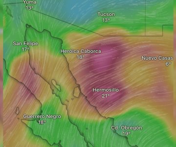 Alertan por martes ventoso en Sonora y Hermosillo
