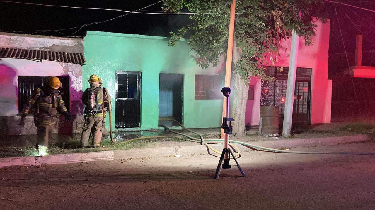 Se quedo dormido con cigarro y provoca incendio en su casa