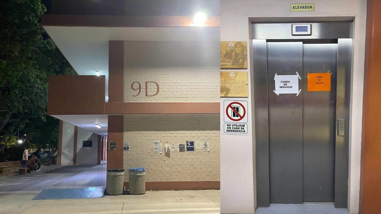 Alumnos de comunicación de la Unison quedaron atrapados en un elevador