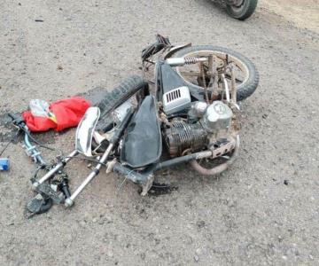 Accidente en moto deja dos lesionados de gravedad en Huatabampo