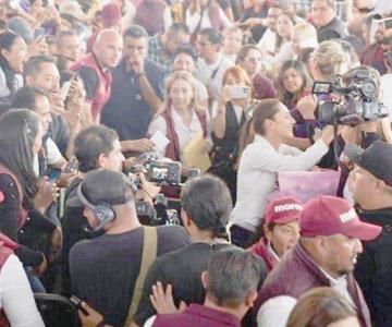 Claudia Sheinbaum se reúne con más de 100 mil militantes en una semana