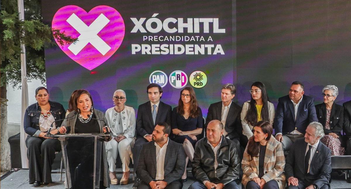 Xóchitl Gálvez presenta a su equipo de campaña 